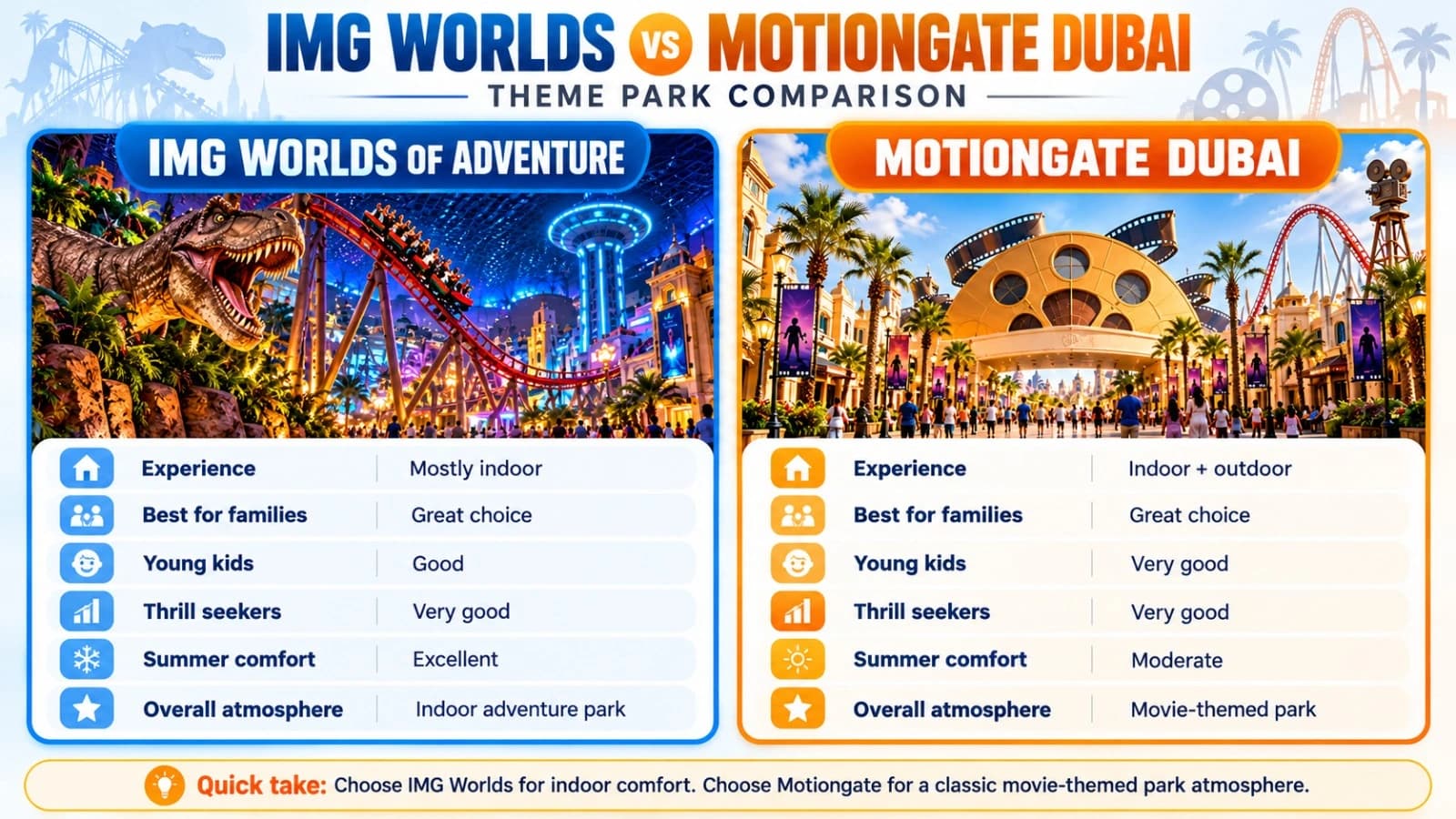 IMG Worlds of Adventure indoor theme park Dubai