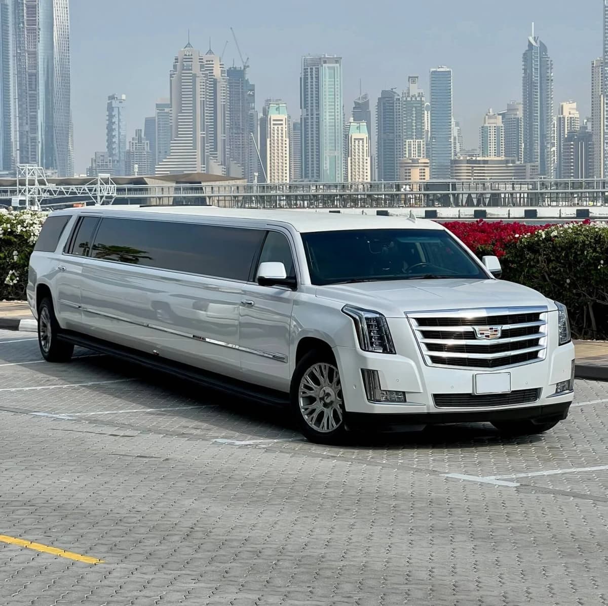 White Panther Cadillac Escalade Limousine — photo 1 of 5