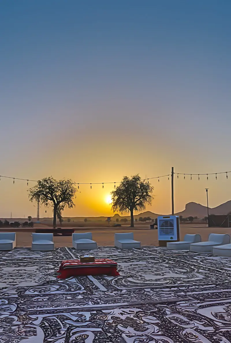 Sunset at the Mleiha Panoramic Lounge Premium Desert Lounge Experience — photo 2 of 7