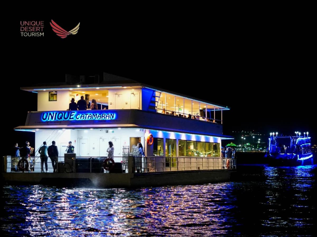 Catamaran Dinner Cruise Dubai Marina — Dubai tour experience with Flyout Tours